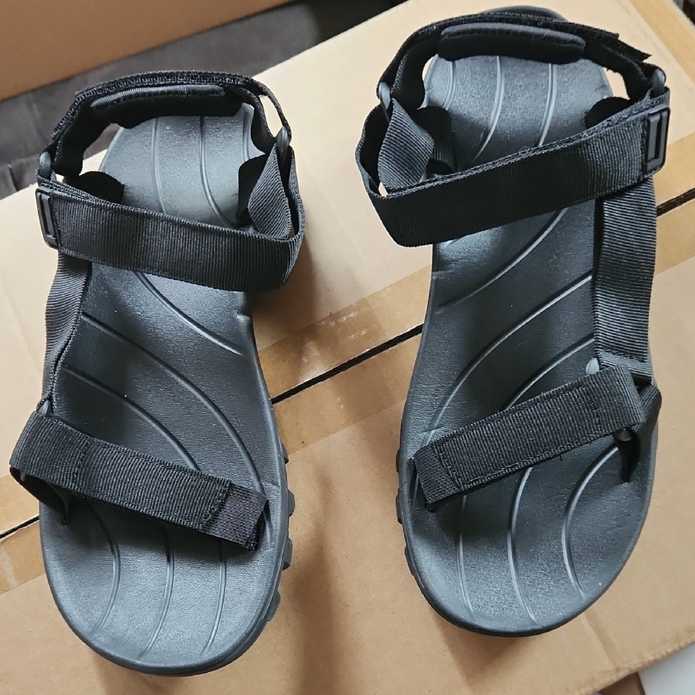 Mishansha Black Adjustable Hiking Sandals